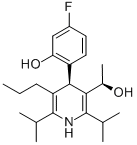 3-Pyridinemethanol, 4-(4-fluoro-2-hydroxyphenyl)-a-methyl-2,6-bis(1-methylethyl)-5-propyl-, (aR,4R)- (9CI) 结构式