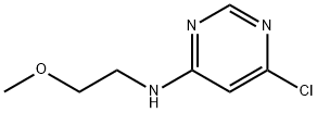 6-CHLORO-N-(2-METHOXYETHYL)-4-PYRIMIDINAMINE 结构式