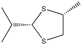 1,3-Dithiolane,4-methyl-2-(1-methylethyl)-,cis-(9CI) 结构式