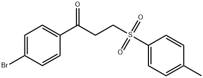 1-(4-BROMOPHENYL)-3-[(4-METHYLPHENYL)SULFONYL]-1-PROPANONE 结构式
