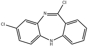 8,11-Dichloro-5H-dibenzo[b,e][1,4]diazepine 结构式