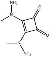 3,4-BIS(1-METHYLHYDRAZINO)CYCLOBUT-3-ENE-1,2-DIONE 结构式
