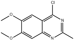 4-chloro-6,7-dimethoxy-2-methylquinazoline 结构式