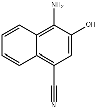 4-amino-3-hydroxynaphthalene-1-carbonitrile 结构式