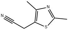 2-(2,4-二甲基噻唑-5-基)乙腈 结构式