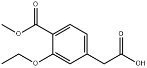(4-Carboxy-3-ethoxy)phenyl Acetic Acid (Repaglinide Impurity) 结构式
