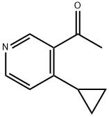 Ethanone, 1-(4-cyclopropyl-3-pyridinyl)- (9CI) 结构式