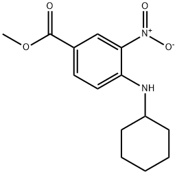 3-Nitro-4-(Cyclohexylamino) Benzoic Acid Methyl Ester 结构式