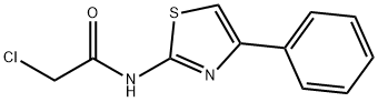 2-氯-N-(4-苯基-噻唑-2-基)-乙酰胺 结构式