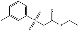 2-[(3-甲基苯基)磺酰基]乙酸乙酯 结构式