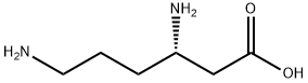 (3S)-3,6-Diaminohexanoic acid 结构式