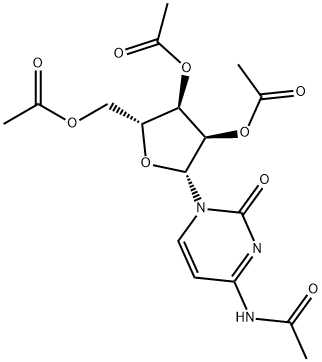N-Acetyl-2'-O,3'-O,5'-O-triacetylcytidine 结构式