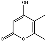 4-羟基-5,6-二甲基吡喃-2-酮 结构式