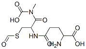 2-amino-5-[1-(carboxymethylcarbamoyl)-2-formylsulfanyl-ethyl]amino-5-oxo-pentanoic acid 结构式