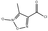 1,2,5-Oxadiazole-3-carbonyl chloride, 4-methyl-, 5-oxide (9CI) 结构式