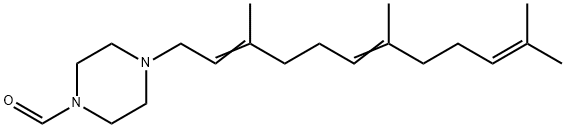 4-(3,7,11-Trimethyl-2,6,10-dodecatrienyl)-1-piperazinecarbaldehyde 结构式