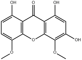 4,5-Dimethoxy-1,3,8-trihydroxyxanthone 结构式