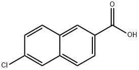 6-氯-2-萘甲酸 结构式