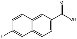 6-氟-2-萘甲酸 结构式