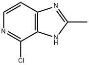 4-氯-2-甲基-1H-咪唑并[4,5-C]吡啶 结构式