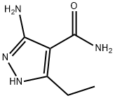 1H-Pyrazole-4-carboxamide,  3-amino-5-ethyl- 结构式