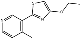 Pyridine, 3-(4-ethoxy-2-thiazolyl)-4-methyl- (9CI) 结构式