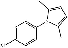 1-(4-氯苯基)-2,5-二甲基吡咯 结构式