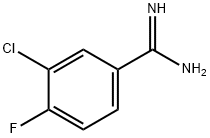 3-氯-4-氟苯甲脒 结构式