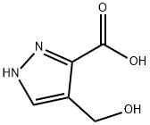 4-(羟甲基)-1H-吡唑-3-羧酸 结构式