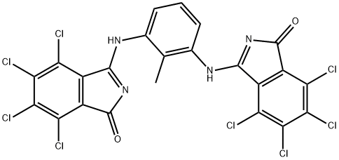 颜料黄109	 结构式