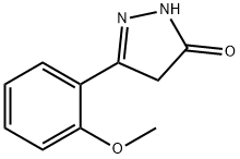 2,4-DIHYDRO-5-(2-METHOXYPHENYL)-3H-PYRAZOL-3-ONE 结构式