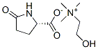 (2-HYDROXYETHYL)TRIMETHYLAMMONIUM 5-OXOPROLINATE 结构式