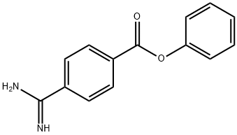 4-Amidinophenylbenzoate 结构式