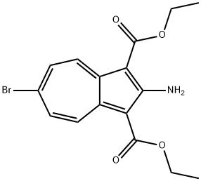 2-氨基-6-溴-1,3-二酯基薁 结构式