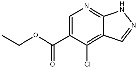 4-氯-7-氮杂吲唑-5-羧酸乙酯 结构式
