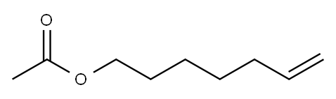 乙酸(6-庚烯-1-基)酯 结构式