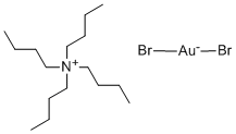 四丁基二溴金酸铵 结构式