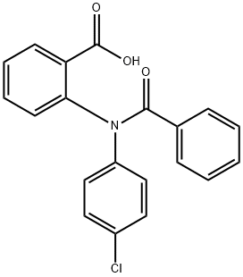 2-[N-Benzoyl(4-chlorophenyl)amino]benzoic acid 结构式