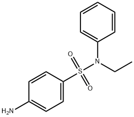 4-AMINO-N-ETHYL-N-PHENYLBENZENESULFONAMIDE 结构式