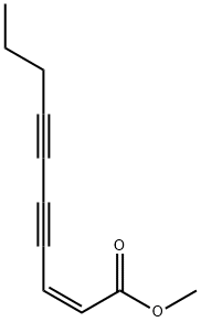 (Z)-2-Decene-4,6-diyneoic acid methyl ester 结构式