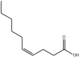 顺-4-癸烯酸 结构式