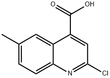 2-氯-6-甲基喹啉-4-羧酸 结构式