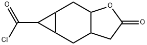 2H-Cyclopropa[f]benzofuran-5-carbonyl chloride, octahydro-2-oxo- (9CI) 结构式