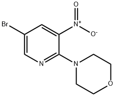 4-(5-BROMO-3-NITROPYRIDIN-2-YL)MORPHOLINE 结构式