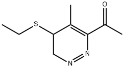 Ethanone, 1-[5-(ethylthio)-5,6-dihydro-4-methyl-3-pyridazinyl]- (9CI) 结构式