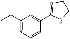 Pyridine,  4-(4,5-dihydro-1H-imidazol-2-yl)-2-ethyl- 结构式