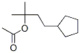 Cyclopentanepropanol, -alpha-,-alpha--dimethyl-, acetate (9CI) 结构式