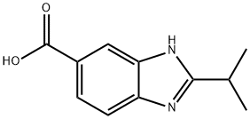 2-异丙基-1H-苯并[D]咪唑-5-羧酸 结构式