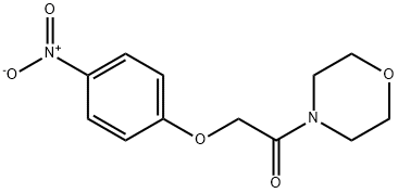 1-N-吗啉基-2-(4-硝基苯氧基)乙酮 结构式