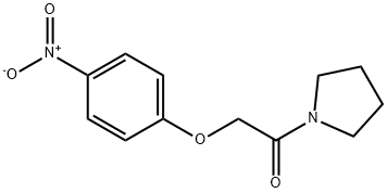 2-(4-硝基苯氧基)-1-1-	吡咯烷乙酮 结构式